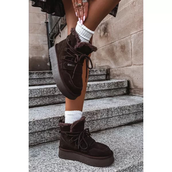  Ženski snjegovići BIG STAR SHOES UU274316 SMEĐE/BEŽ SJENE 