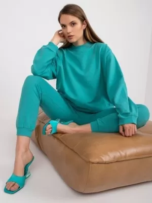 Ženski sweatshirt BASIC FEEL GOOD AP-BL-A-R001 TIRKIZ