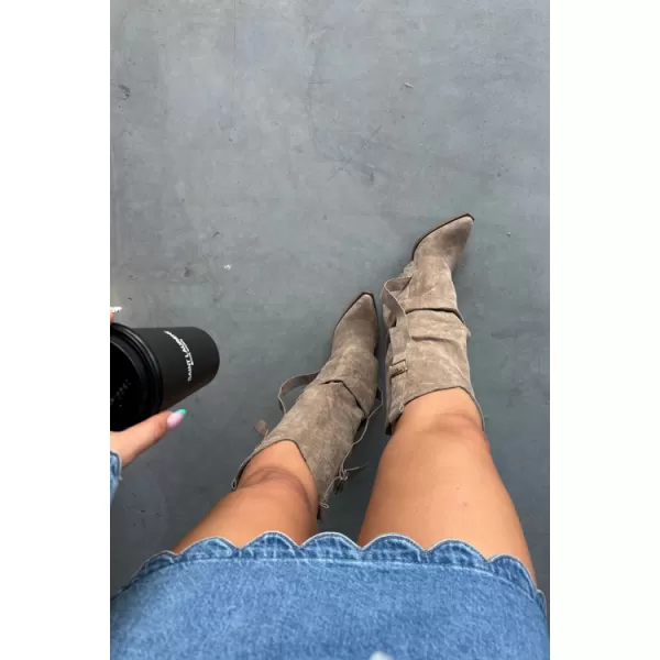  Ženske čizme BOTO 7699A KAKI 