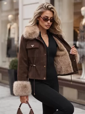 Ženska jakna DSTREET TY5705 SMEĐA