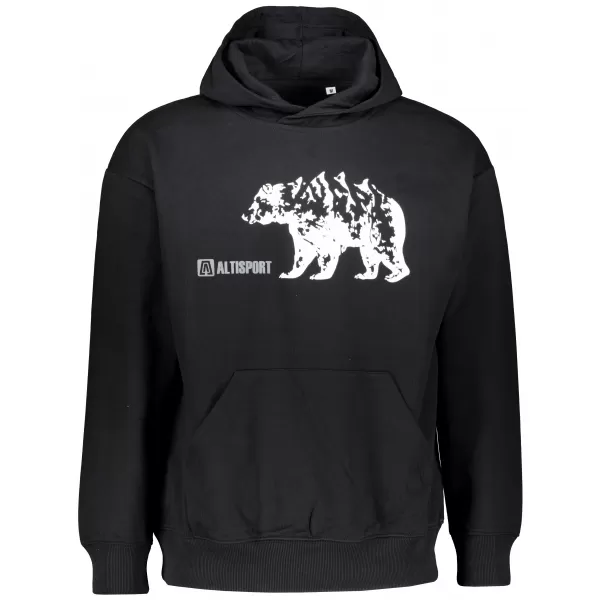  Muški sweatshirt ALTISPORT ALM193422 CRNA 