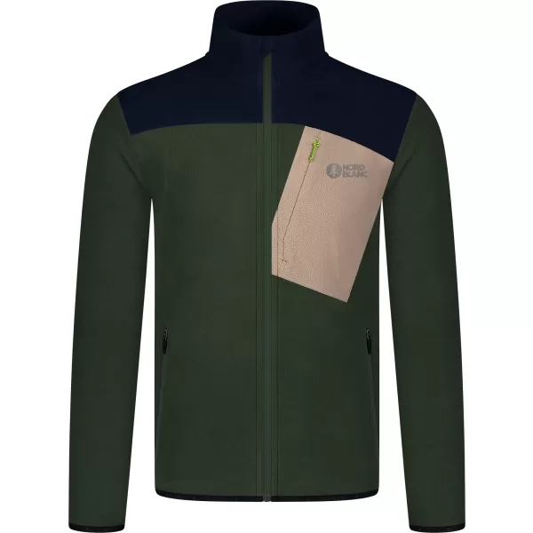  Muški lagani sweatshirt od flisa NORDBLANC CRACKLE NBSFM8373 ZELENA 