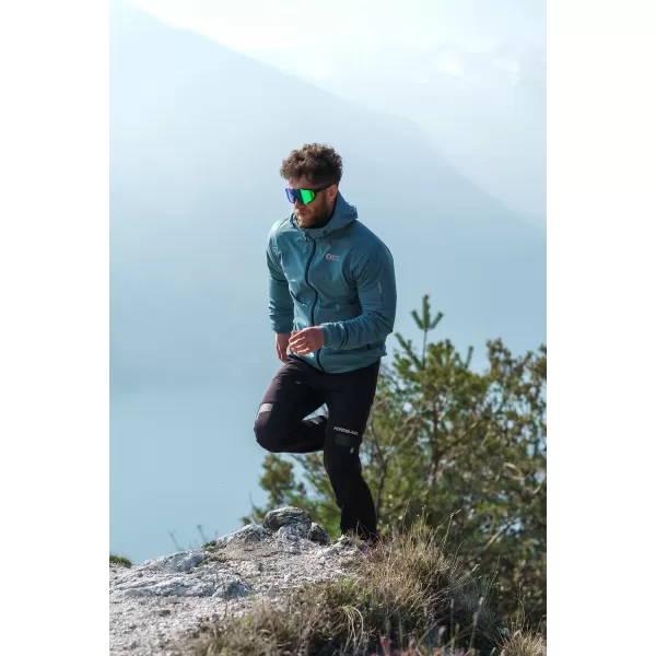  Muška vodootporna softshell jakna NORDBLANC EXPEDITIOUS NBSSM8323 ZELENA 