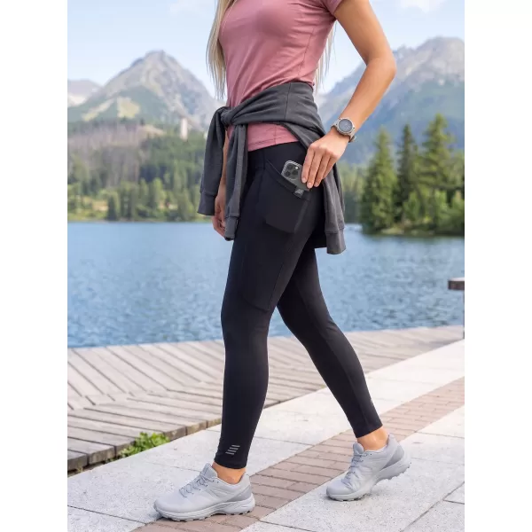  Ženske sportske tajice ALPINE PRO GEMSA CRNA 