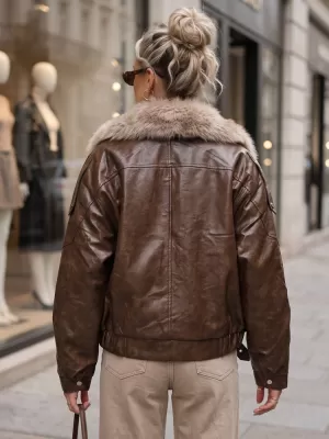Ženska jakna DSTREET TY5708 SMEĐA