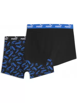 Muške bokserice PUMA MEN ELEMENTS SCATTERED PRINT BOXERS 94780202 PLAVO/CRNO