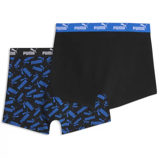  Muške bokserice PUMA MEN ELEMENTS SCATTERED PRINT BOXERS 94780202 PLAVO/CRNO 