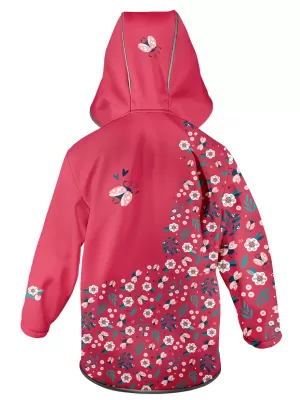 Dječja softshell jakna WAMU BERUŠKY CRVENA