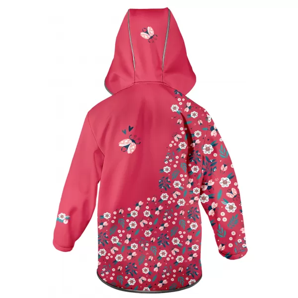  Dječja softshell jakna WAMU BERUŠKY CRVENA 