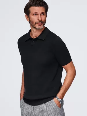 Muška polo majica OMBRE OM-POSS-0178 CRNA