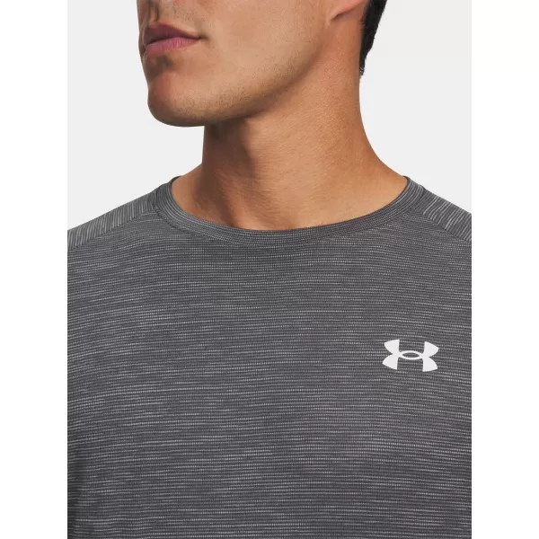  Muška majica kratkih rukava UNDER ARMOUR TECH TEXTURED SS 1382796-026 SIVA 
