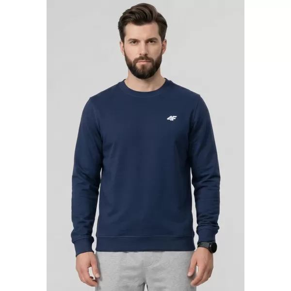  Muški sweatshirt 4F WMM00TSWSM1768 NAVIKE 