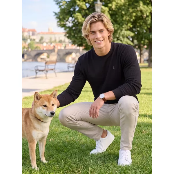  Muški sweatshirt ALTISPORT ICES CRNA 