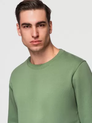 Muški sweatshirt OMBRE OM-SSBN-0271 ZELENA