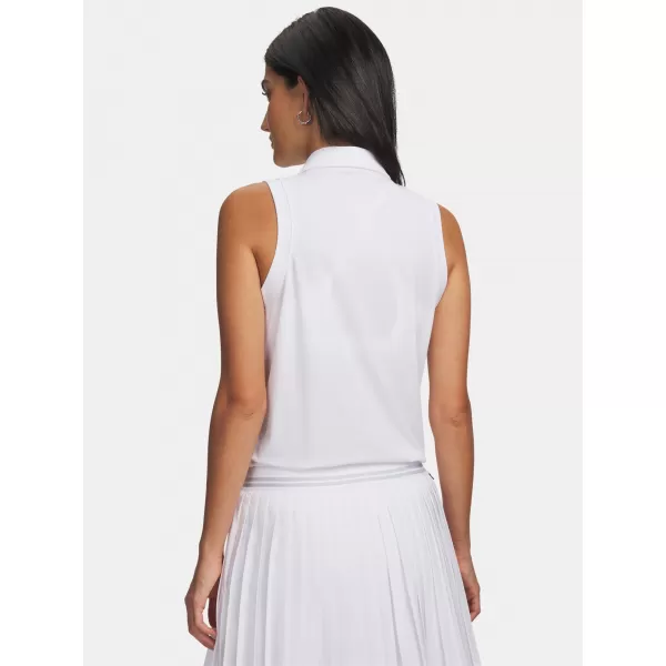  Ženska majica bez rukava UNDER ARMOUR UA ARMOURDRY SL POLO 6009804-100 BIJELA 