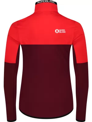 Ženska powerfleece majica NORDBLANC IDOL NBSFL8337 TAMNOCRVENA