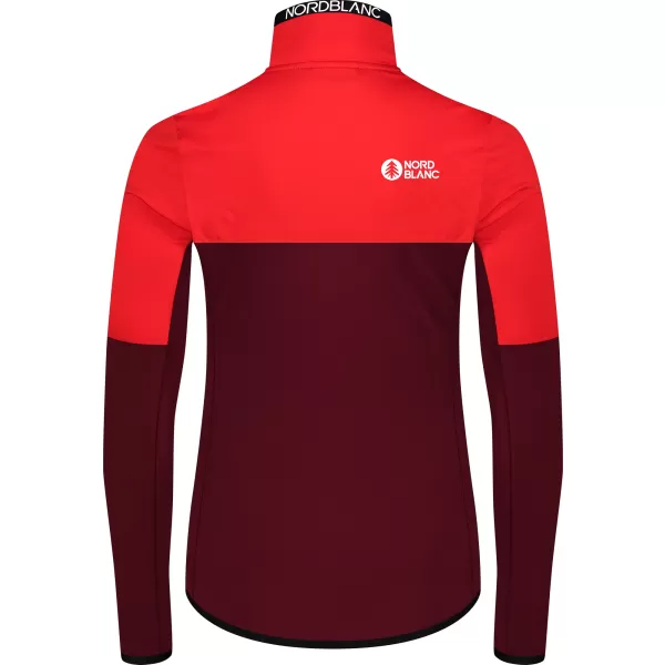  Ženska powerfleece majica NORDBLANC IDOL NBSFL8337 TAMNOCRVENA 