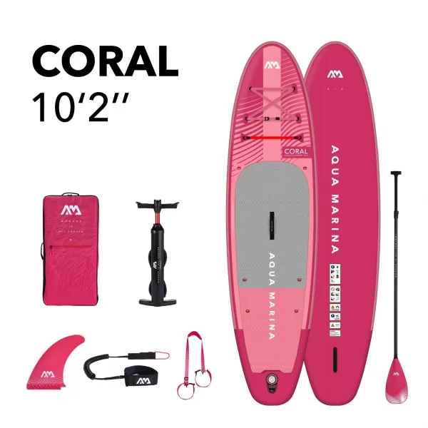  Daska za veslanje AQUA MARINA CORAL 10'2'' MALINA 