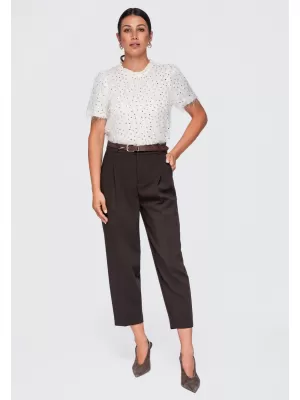 Ženska bluza OMBRE OW-TS-E0089 BEŽ
