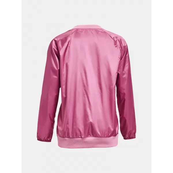  Ženski sweatshirt UNDER ARMOUR RECOVER STORM WOVEN SHINE CREW 1364012-680 RUŽIČASTA 