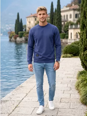 Muški sweatshirt ALTISPORT NP/ALMST43001 NAVIKE