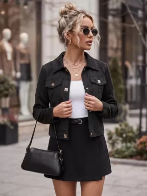 Ženska jakna DSTREET TY5880 CRNA