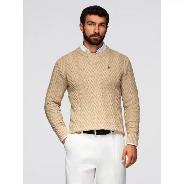  Muški pulover OMBRE OM-SWSW-0190 PIJESAK 
