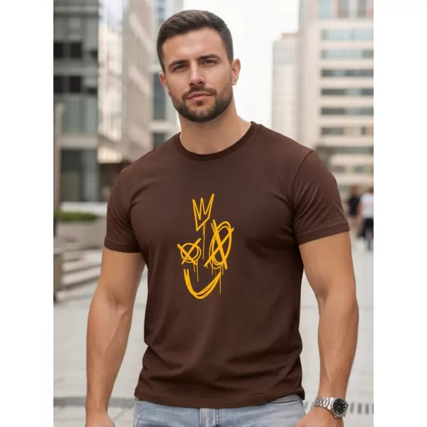  Muška majica kratkih rukava DSTREET NX0138R-CH SMEĐA 