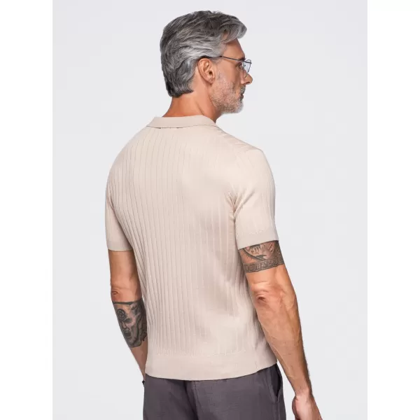  Muška polo majica OMBRE OM-POSS-0180 BEŽ 