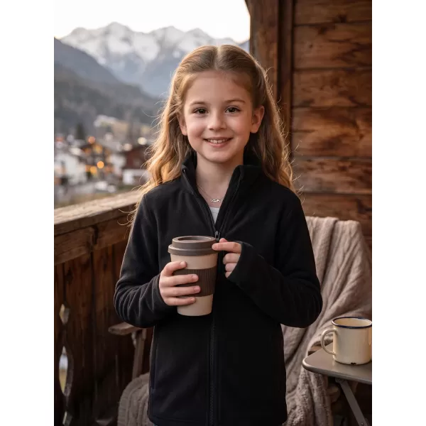  Dječja majica od flisa ALPINE PRO SIUSO 4 CRNA 