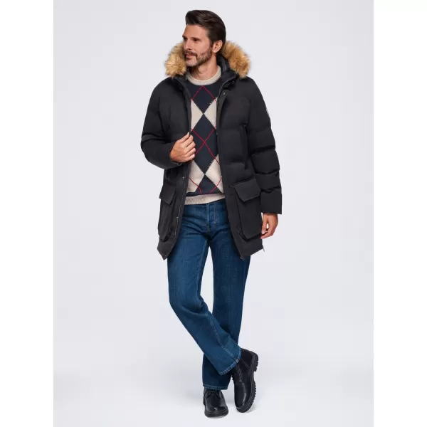  Muška parka OMBRE OM-JALJ-0310 CRNA 