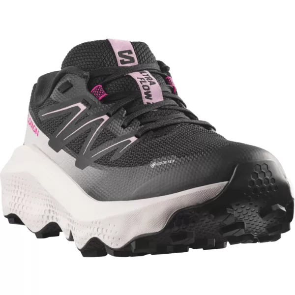  Ženske cipele SALOMON ULTRA FLOW 2 GORE-TEX L49299500 CRNA/ZORNO RUŽIČASTA/LEDENA OD VANILIJE 