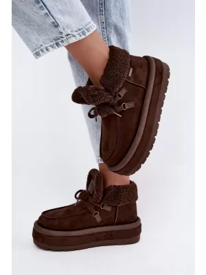 Ženske cipele BIG STAR SHOES UU274214 SMEĐE/BEŽ SJENE