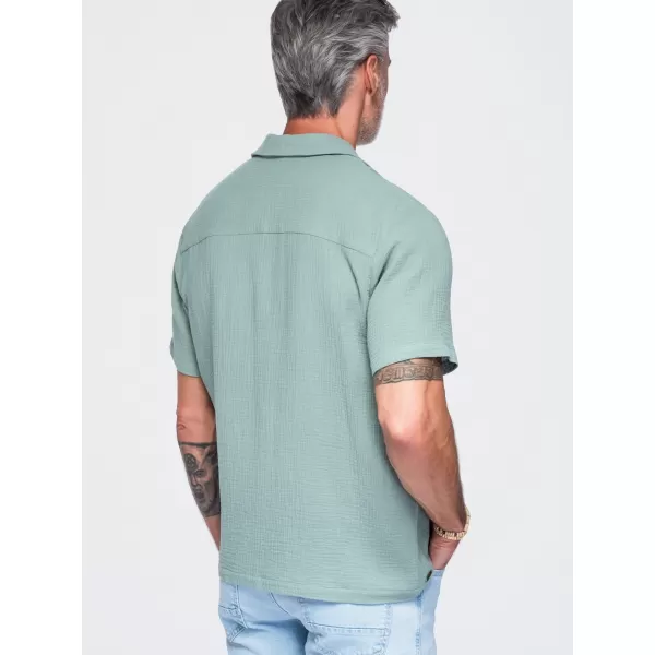  Muška košulja OMBRE OM-SHSS-0223 PASTELNO ZELENA 