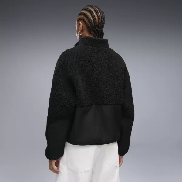  Ženska jakna PUMA RE:FIBRE SHERPA JACKET W 69456701 PUMA CRNA 