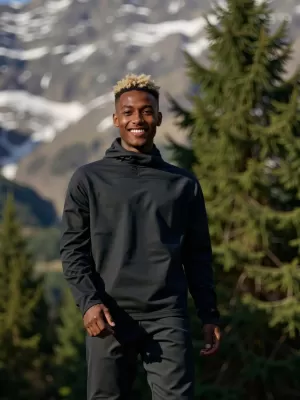 Muški sweatshirt koji se brzo suši ALPINE PRO ROLT 2 CRNA
