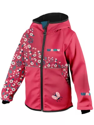 Dječja softshell jakna WAMU BERUŠKY CRVENA