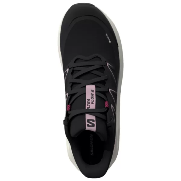  Ženske cipele SALOMON ULTRA FLOW 2 GORE-TEX L49299500 CRNA/ZORNO RUŽIČASTA/LEDENA OD VANILIJE 