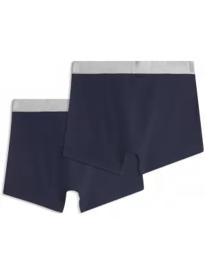 Muške bokserice PUMA MEN SHINE ELASTIC BOXERS 2P 94780601 PLAVA/SREBRNA
