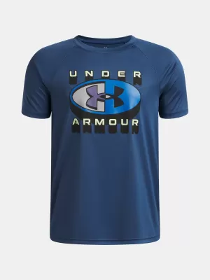 Majica za dječake UNDER ARMOUR B TECH GRAPHIC SS 6009615-498 PLAVA