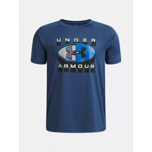  Majica za dječake UNDER ARMOUR B TECH GRAPHIC SS 6009615-498 PLAVA 