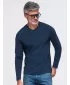 Muška majica kratkih rukava OMBRE OM-LSBL-0143 TAMNOPLAVA