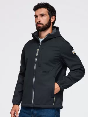 Muška softshell jakna OMBRE OM-JANP-0292 CRNA