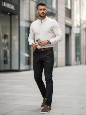 Muške hlače DSTREET UX4484 CRNA