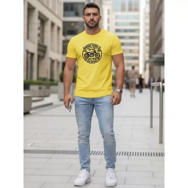  Muška majica kratkih rukava DSTREET NX5007R-YE JANTAR 