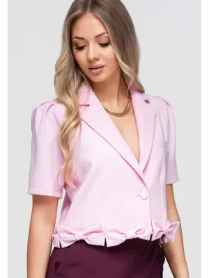 Ženska jakna OMBRE OW-BL-E0002 RUŽIČASTA