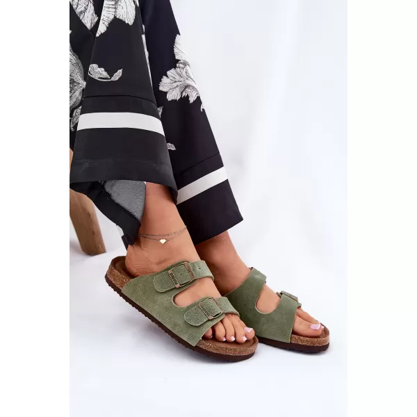  Ženske papuče BIG STAR SHOES RR274A393 ZELENA 