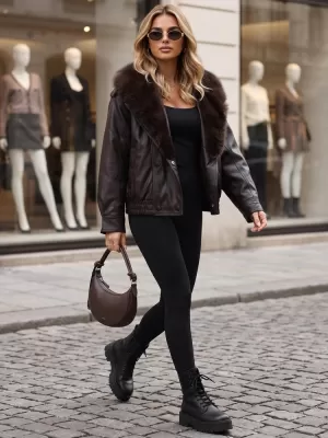 Ženska jakna DSTREET TY6027 SMEĐA