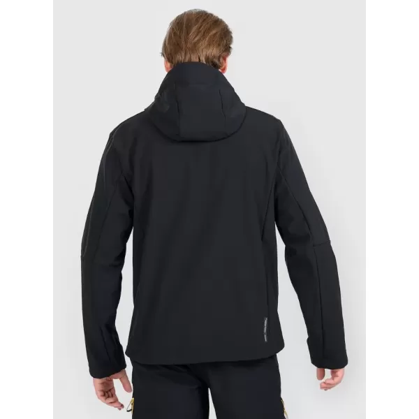  Muška softshell jakna 4F RAW25TSOFM506 DUBOKA CRNA 