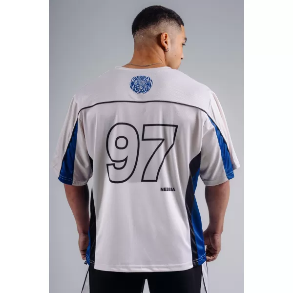  Predimenzionirana majica kratkih rukava od jerseya 97 NEBBIA PRIMAL 885 KREMA 